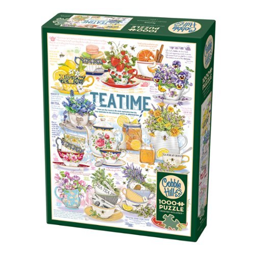Outset Media - Outset Media: 1000 Piece Puzzle: Tea Time - Reference Poster Included