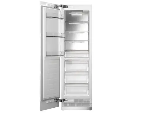 Front. Bertazzoni - 24" Bertazzoni Freezer Column - 12.4 Cu. Ft. - Counter-Depth - No Freezer - Panel Ready - Custom Panel Ready.