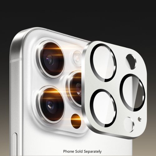 SaharaCase Ultra-Strong Camera Lens Protector for Apple iPhone 16 Pro and 16 Pro Max (2-Pack) - White Titanium HOW TO BUY