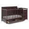 Graco - Hadley 5-in-1 Convertible Crib and Changer with Drawer - Espresso-Front_Standard