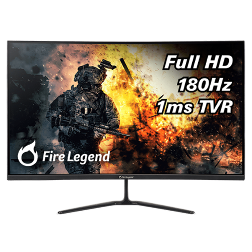 Acer - Refurbished Excellent - AOpen Fire Legend 32HC5QR S3 31.5" LCD Monitor 160Hz 1920x1080 Full HD - Black-Front_Standard 