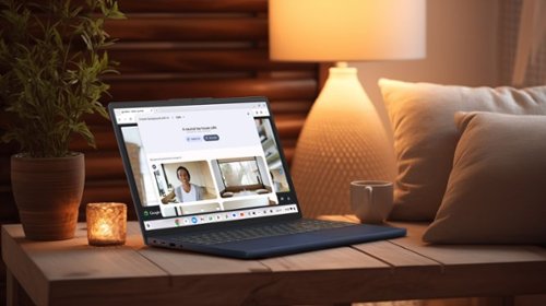 Lenovo Chromebook Plus 15.3 2K Touchscreen Laptop - Intel Core 3 Processor N355 2025 - 8GB Memory - 128GB UFS - Cosmic Blue BUY IN GERMANY