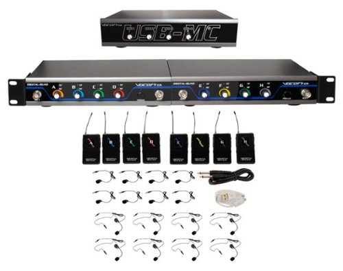 VocoPro - USB-PLAY-8 Wireless Headset/Lapel Microphone System with Audio Interface-Front_Standard 
