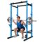 Brick Attic - 1000LB Capacity Power Rack, Rack Cage for Weight Training, Adjustable Squat Stand Rack for Home Gym Equipment - Blue-Front_Standard
