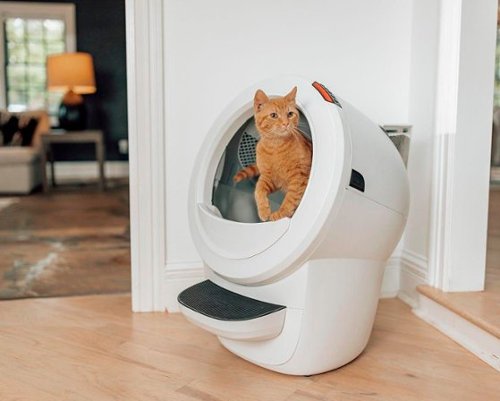 Whisker Litter Hopper - White GLOBAL SHIPPING