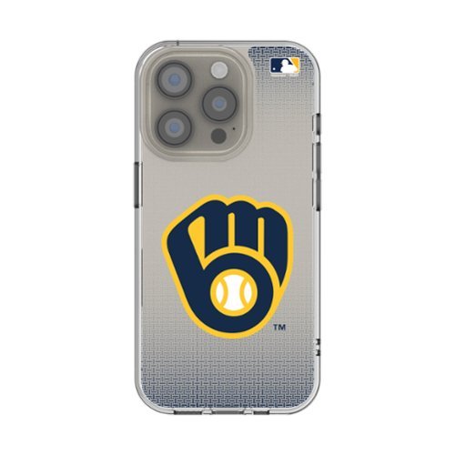 Keyscaper - MLB - Milwaukee Brewers - Linen Logo iPhone Clear Case - 16e - Multicolor-Front_Standard 