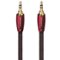 AudioQuest - Golden Gate 3.5mm Mini M > M 2.0' Analog Audio Interconnect Cable - Red on Black-Front_Standard