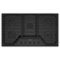 Whirlpool - 36 in. Wide 5 burners Built-In Gas Cooktop with EZ-2-Lift Hinged Cast-Iron Grates - Black-Front_Standard