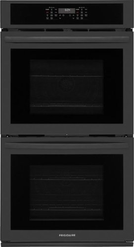 Frigidaire - 27" Built-In Double Wall Oven with Convection Bake and Air Fry - Black
