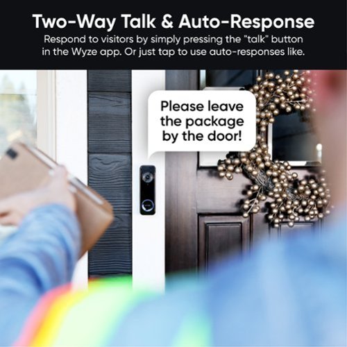 Wyze Battery Video Doorbell - Black BUY IN EUROPE