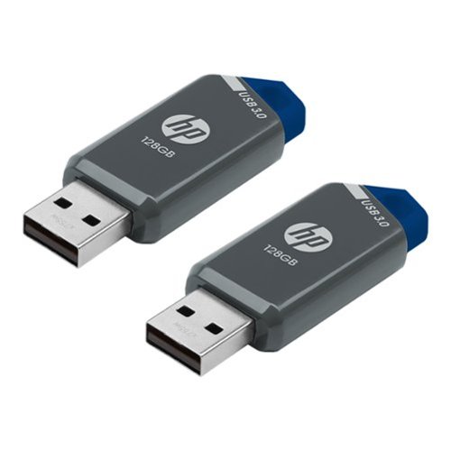 HP 128GB x900w USB 3.0 Flash Drive 2-Pack - Gray WORLDWIDE DELIVERY