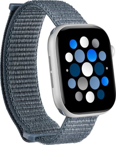 Insignia™ - Active Nylon Band for Apple Watch® 42mm, 44mm, 45mm, 46mm Series 10, SE, Ultra 49mm and Ultra 2 49mm - Dark Slate
