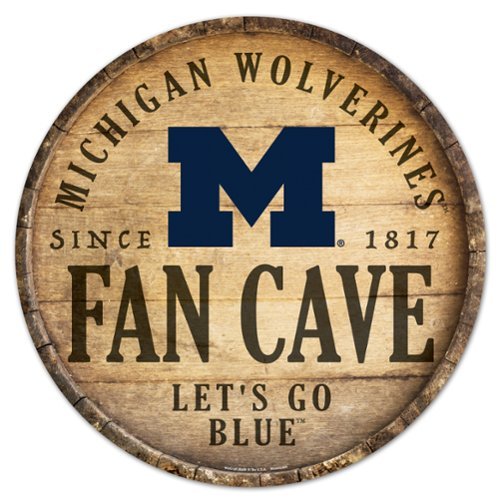  WinCraft - Michigan Wolverines 14'' Circular Wood Sign - Multicolor