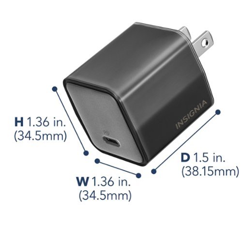 Insignia™ 45W Compact Wall Charging Kit for USB-C Smartphones, Tablets and More - Dark Gray SHOP ONLINE