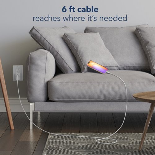 Insignia™ 6' Lightning to USB-C Braided Charge-and-Sync Cable (2 Pack) - Moon Gray WORLDWIDE DELIVERY