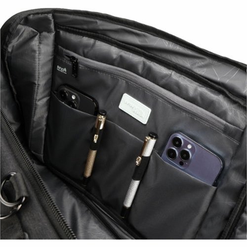 Swissdigital Design BERG Hybrid TSA-Friendly Briefcase With USB Charging Port RFID Protection and Fits Up to 16″ Laptop - Black BUY ONLINE