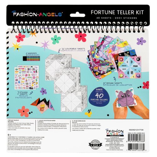 Fashion Angels : Secret Message Fortune Teller Set - 40 Origami Sheets WORLDWIDE DELIVERY
