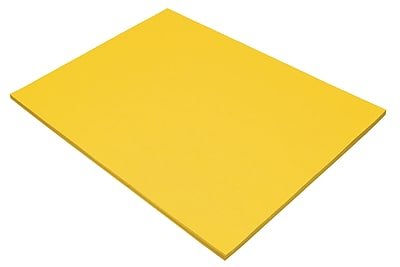 Tru-Ray - 18" x 24" Construction Paper, 50 Sheets/Pack (103068) - Yellow