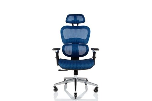 Nouhaus - Ergo3D Ergonomic Mesh Executive Office Chair - Blue-Front_Standard 