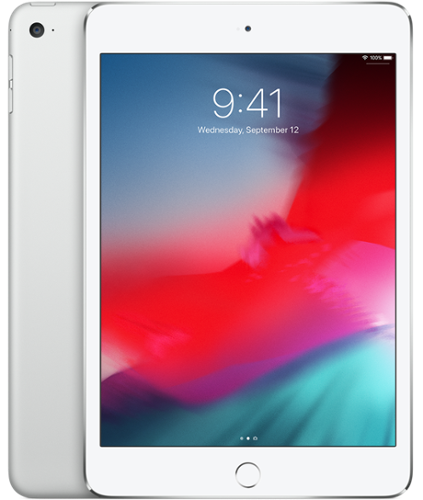 Apple - Refurbished Excellent - Refurbished iPad Mini 4 A1538 (WiFi) 128GB - Silver-Front_Standard 