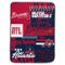 Pegasus - Atlanta Braves 66" x 95" Oversized Loco Check Ultra Cozy Blanket - Multicolor-Front_Standard