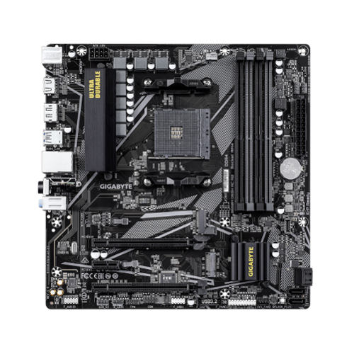 GIGABYTE - B550M DS3H AC R2 (Socket AM4) AMD B550 Micro-ATX DDR4 Wi-Fi 6 Motherboard - Black