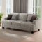 KERDOM - 85'' Wide Chenille 3 Seat Sofa Couch for Living Room, Deep Seat, Upholstered Sectional Convertible Sofa, 900lbs Capacity - Gray-Front_Standard