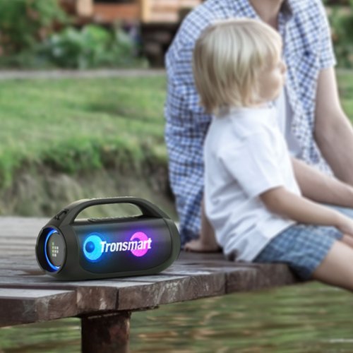 Tronsmart Bang SE Portable Wireless Bluetooth Speaker with 40W Power, IPX6 Waterproof, 24H Playtime, LED Lights for Home Outdoor - Black BUY IN DUBAI