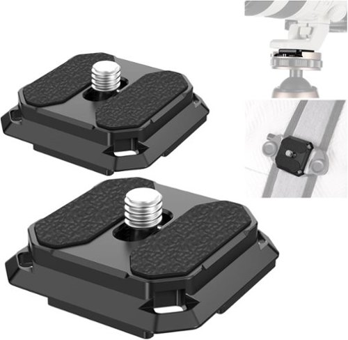 Neewer - Arca-Type Quick Release Plate for Camera Strap - Fast Switch Between Tripod & Shoulder Mount - Black-Front_Standard 