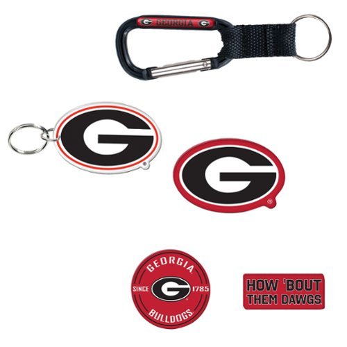 WinCraft - Georgia Bulldogs 5-Pack Key Ring and Fridge Magnet Set - Multicolor-Front_Standard 