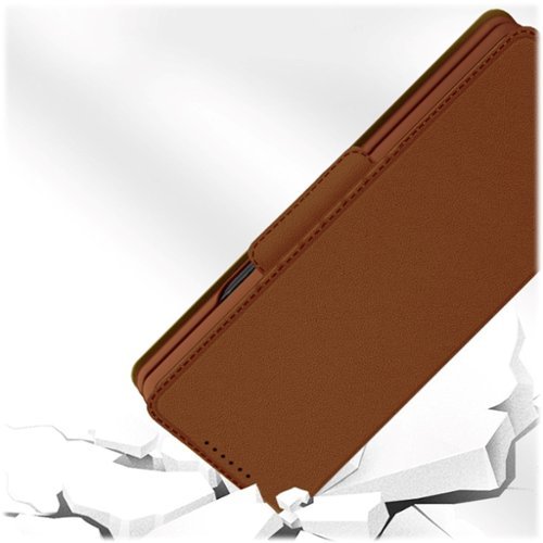 SaharaCase Folio Wallet Case for Samsung Galaxy Z Fold4 - Brown GLOBAL SHIPPING