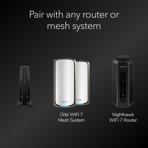 NETGEAR Nighthawk Mid/High-Split DOCSIS 3.1 Cable Modem - Black BUY IN EUROPE
