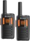 Cobra - RX180 Walkie Talkies – 18-Mile Range Signal, 22 Channels, NOAA Weather Alerts, 10 Call Tones, Voice-Activated 2-Pack - Black/Orange-Front_Standard