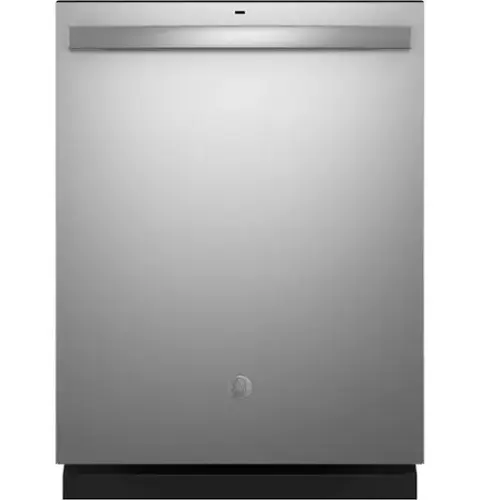 Front. GE - ENERGY STAR 24" Top Control Built-In Stainless Steel Tub Dishwasher with Sanitize Cycle and Dry Boost, 48 dBA - Stainless Steel.