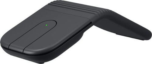 Logitech - Mobi Fold Ultra-Portable Travel Bluetooth Mouse with Touch Scroll and Quiet Clicks - Wireless - Graphite