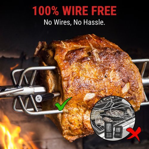 ThermoPro TempSpike Bluetooth Smart Food/Meat Thermometer - Red/Black WORLDWIDE DELIVERY