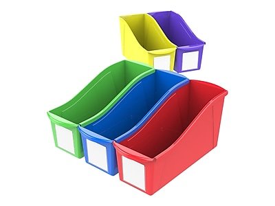 Storex - Storage Bins, 5/Carton (70105U06C) - Assorted Colors