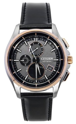 Citizen Attesa Radio Controlled Leather Strap Grey Dial Eco Drive