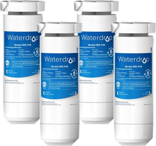 Waterdrop - WD-XWF-4 Refrigerator Water Filter 4-Pack - White-Front_Standard 