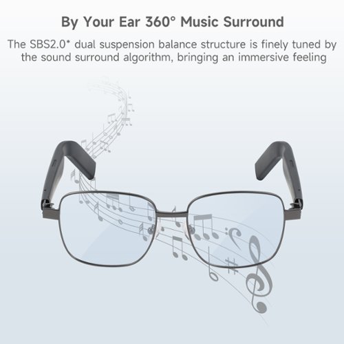 IMIKI SG1 Smart Audio Glasses, Bluetooth Smart Eyewear w/ Open Sound Field, Touch Control, Call Noise Reduction, Ergonomic Fit - Black HOW TO BUY