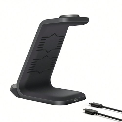 SKRAN - 3 In 1 Fast Wireless Charging Stand-Wireless Charger Compatible With Samsung Galaxy, Galaxy Watch Ultra 8, Galaxy Buds - White-Front_Standard 