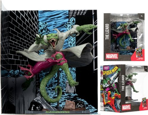 McFarlane Toys - Marvel 6" The Lizard 1:10th Scale Collectible with Scene (Spider-Man #2)