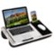 LapGear - Home Office Lap Desk (Fits up to 15.6" Laptop) - White Marble-Front_Standard