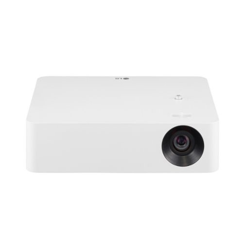 LG - CineBeam Full HD Smart DLP Portable Projector with HDR10 - White-Front_Standard 