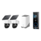 eufy - Video Doorbell E340 & SoloCam S340 2-cam Kit, Dual Cameras, 2K Full HD, Solar Security Wireless Outdoor Cameras - black+white-Front_Standard