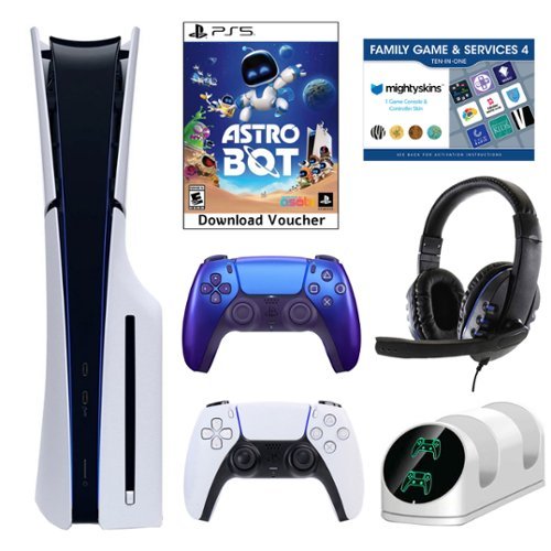 PS5 Slim Astro Bot Console with Accessories, Voucher & Extra DualSense - PlayStation 5-Front_Standard 