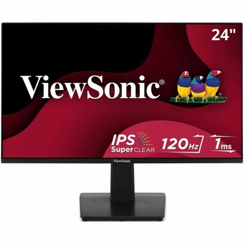 ViewSonic - VA2448-MH 24 Inch Full HD 1080p IPS Monitor with 120Hz, Variable Refresh Rate, Eye Care, HDMI, and VGA Inputs - Black-Front_Standard 