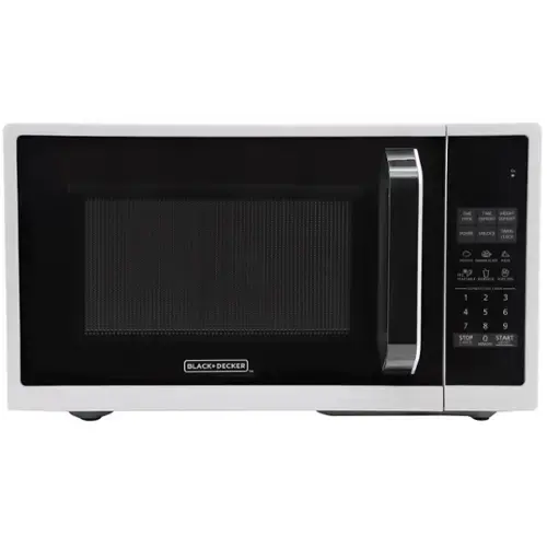 TIME COOK TIME DEFROST DEFROST WEIGHT TIMER/CLOCK POTATO DINNER PLATE PIZZA VEGETABLE BEVERAGE POPCORN EXPRESS COOK 1 MIN 1 2 3 4 5 6 7 8 9 STOP CANCEL MEMORY +/0 START CANCEL MEMORY BLACK+DECKER