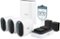 Arlo - Ultra Outdoor Security Camera 4K HDR (3rd Gen, 2025 Release) - Wireless, Rechargeable Battery, Charging Station, 3-Cam - White-Front_Standard