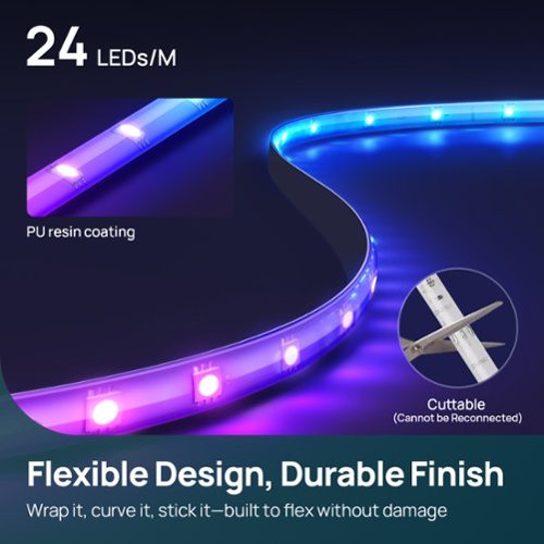 Linkind EL8 Smart Light Strip, Color Changing, 10ft Multicolor